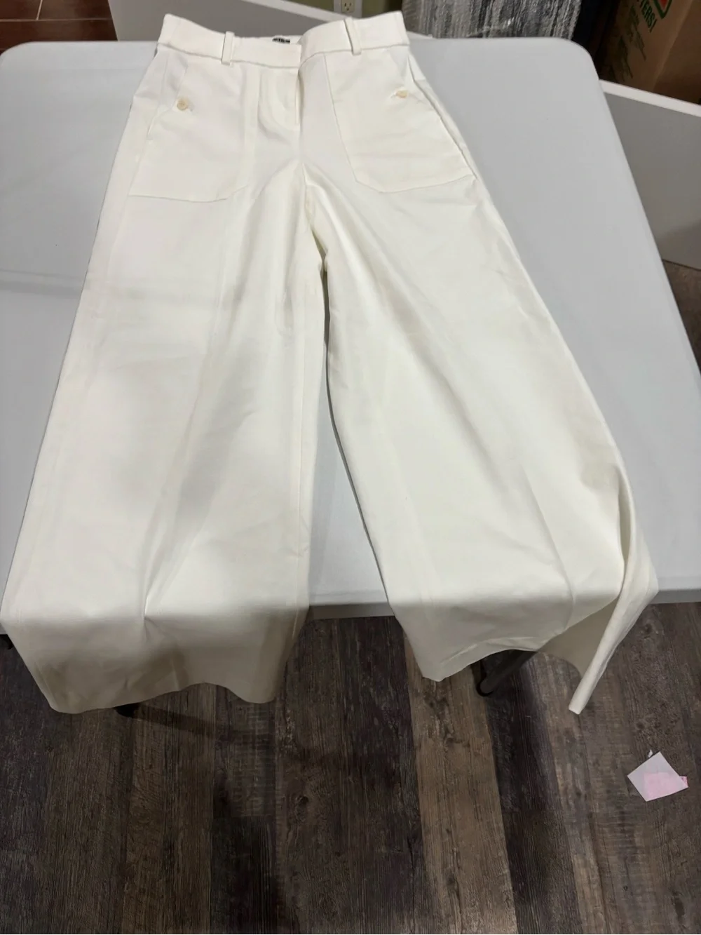 J. Crew women’s White Dress Pants - Clean Tailored Waist